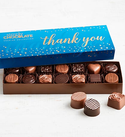 Simply Chocolate Thank You Premier Collection 14pc